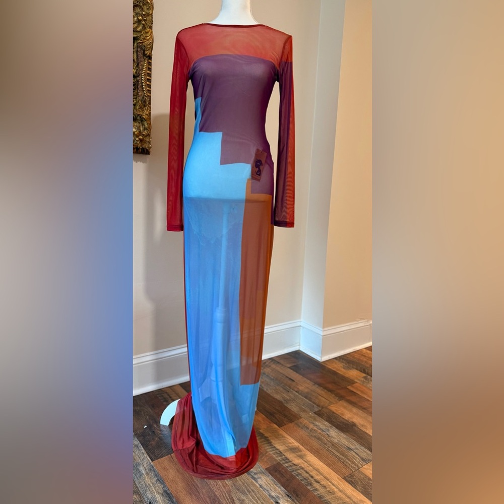 Night Sky Colorblock Maxi Dress - Picture 5 of 9